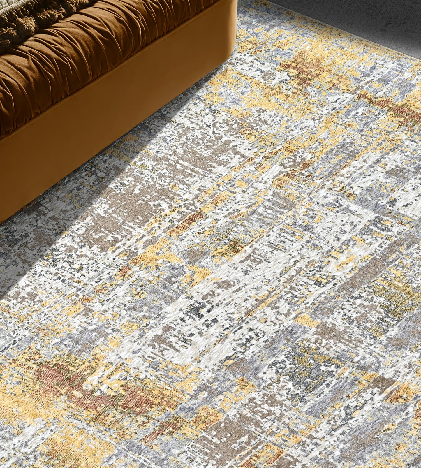 Aurora Abstract Rug (OSM-07 GOLD)