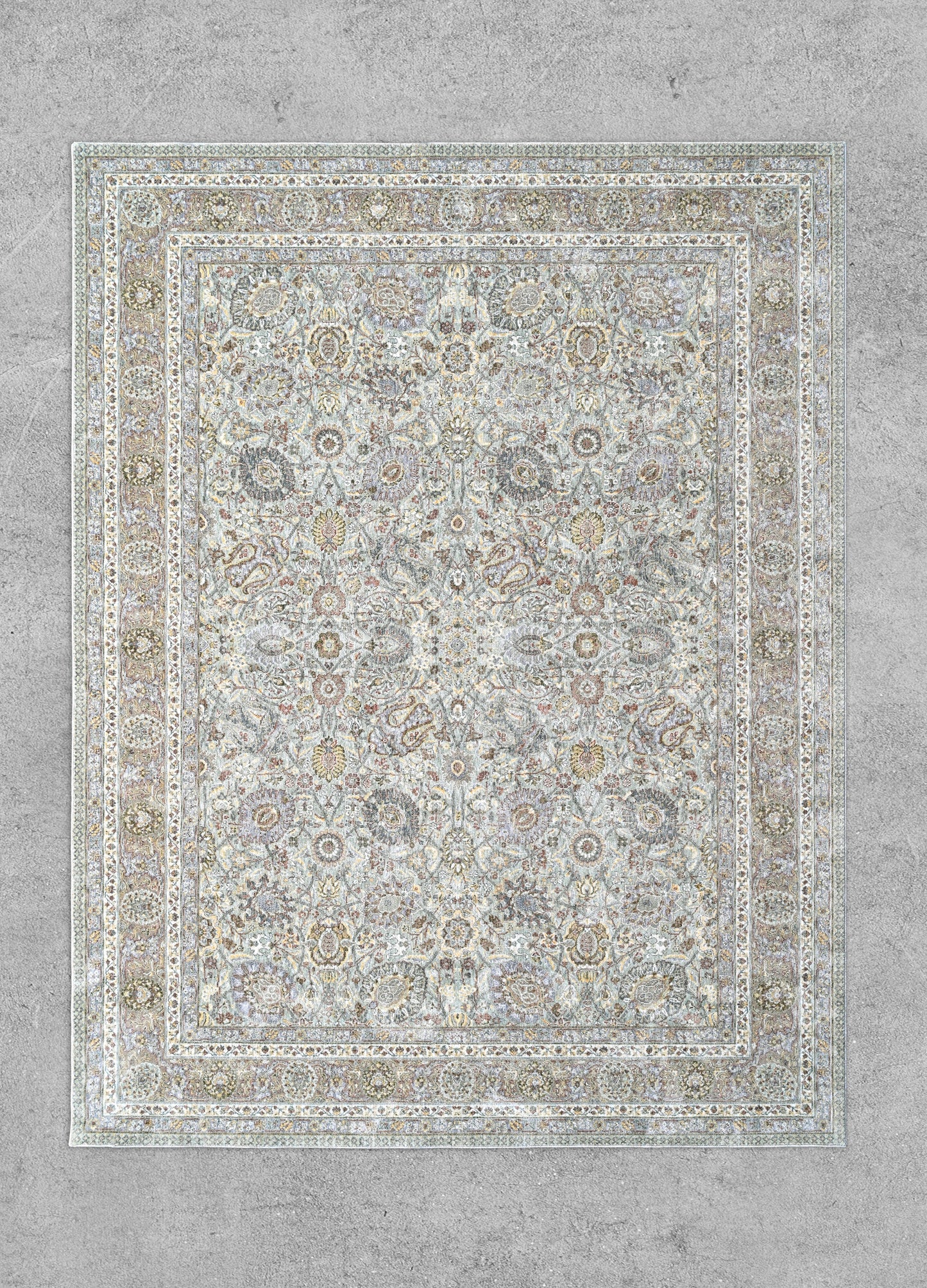 Regal Harmony Rug Beige/Aqua (OSM-TM-25)