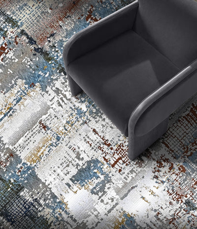 Reykjavik Tide Powerloom Rug (UV-16 8-BLUE)