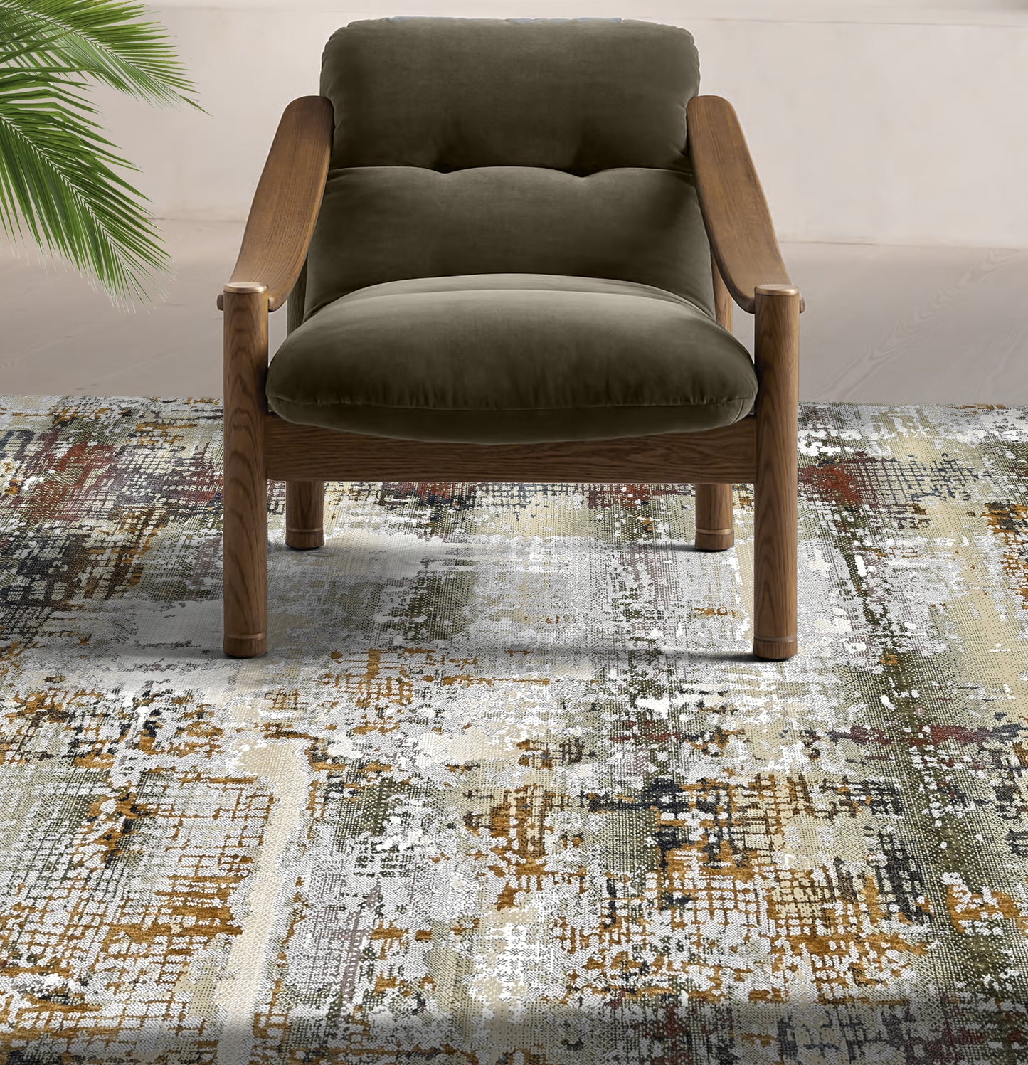 Pixel Weave Powerloom Rug (UV17)
