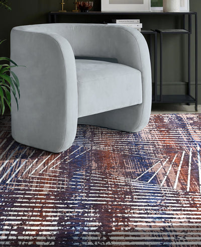 Corsica Current Powerloom Rug (UV-18 8-NAVY)