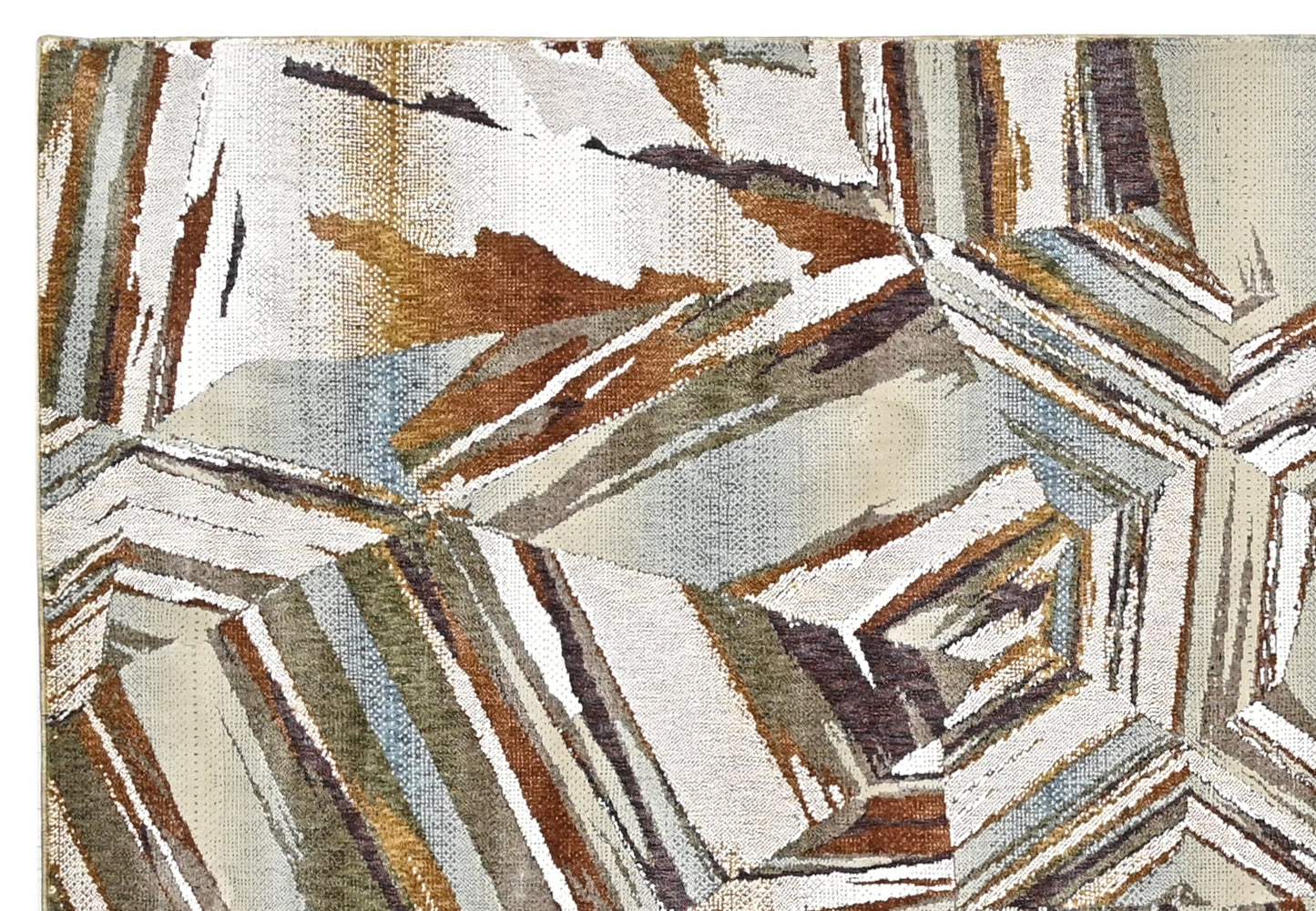 Rust Prism Powerloom Rug (UV19 Rust)
