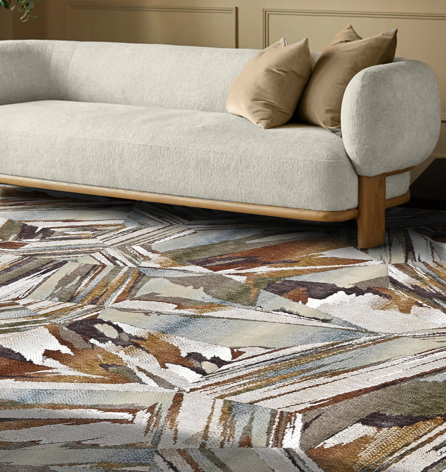 Rust Prism Powerloom Rug (UV19 Rust)