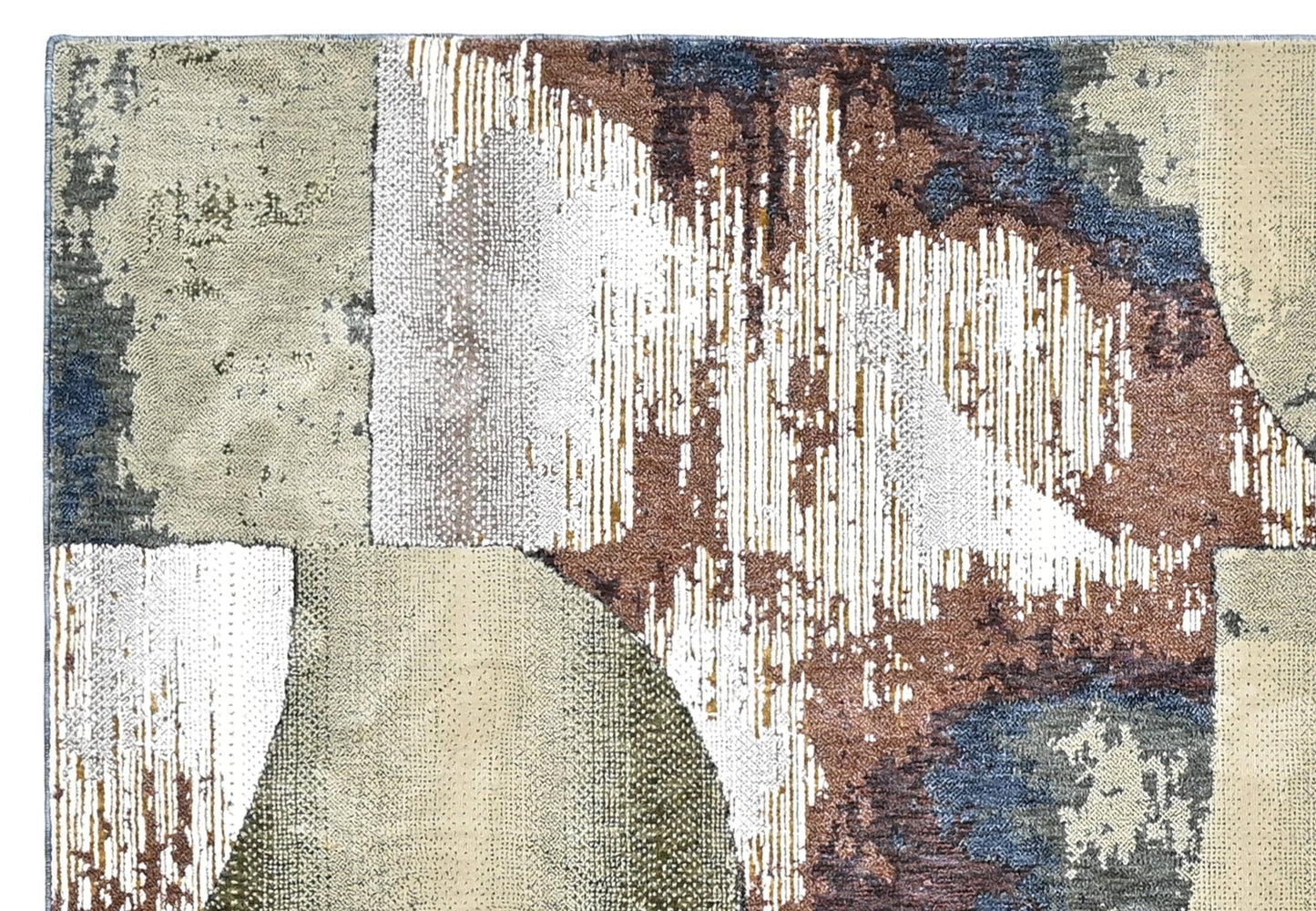 Geo Eclipse Powerloom Rug (UV23 Green)