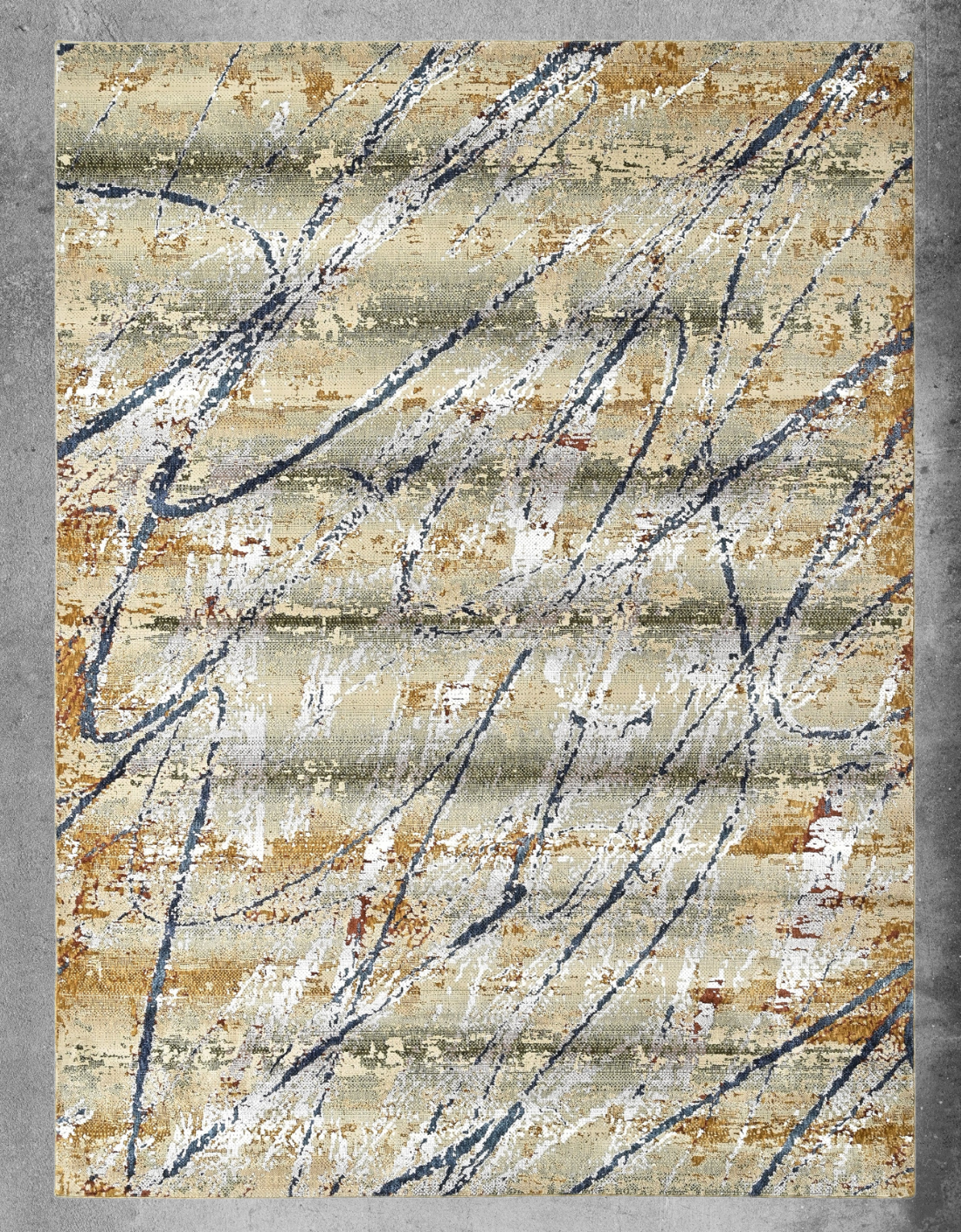 Azure Whispers Powerloom Rug (UV13)