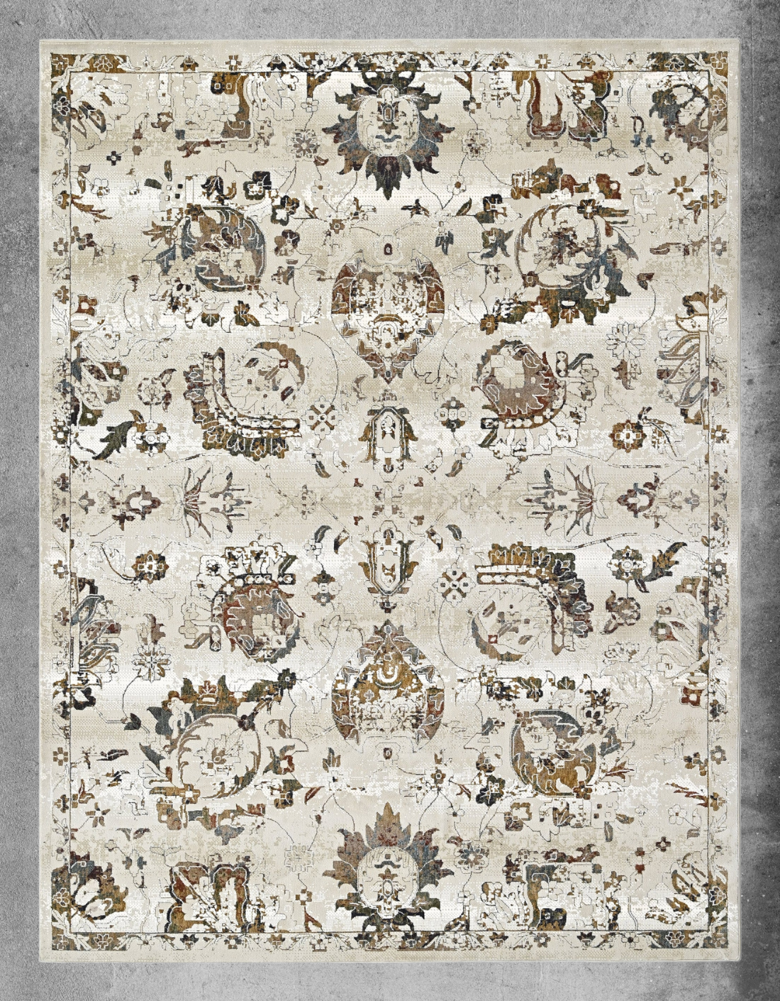Florentine Relic Powerloom Rug (UV24 Ivory)