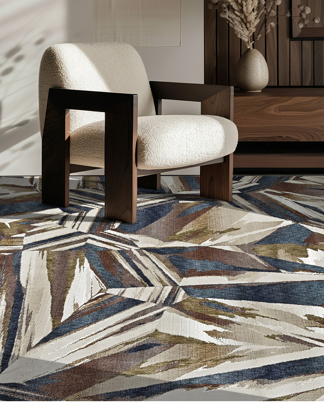 Crystalline Sky Powerloom Rug (UV19 Blue)