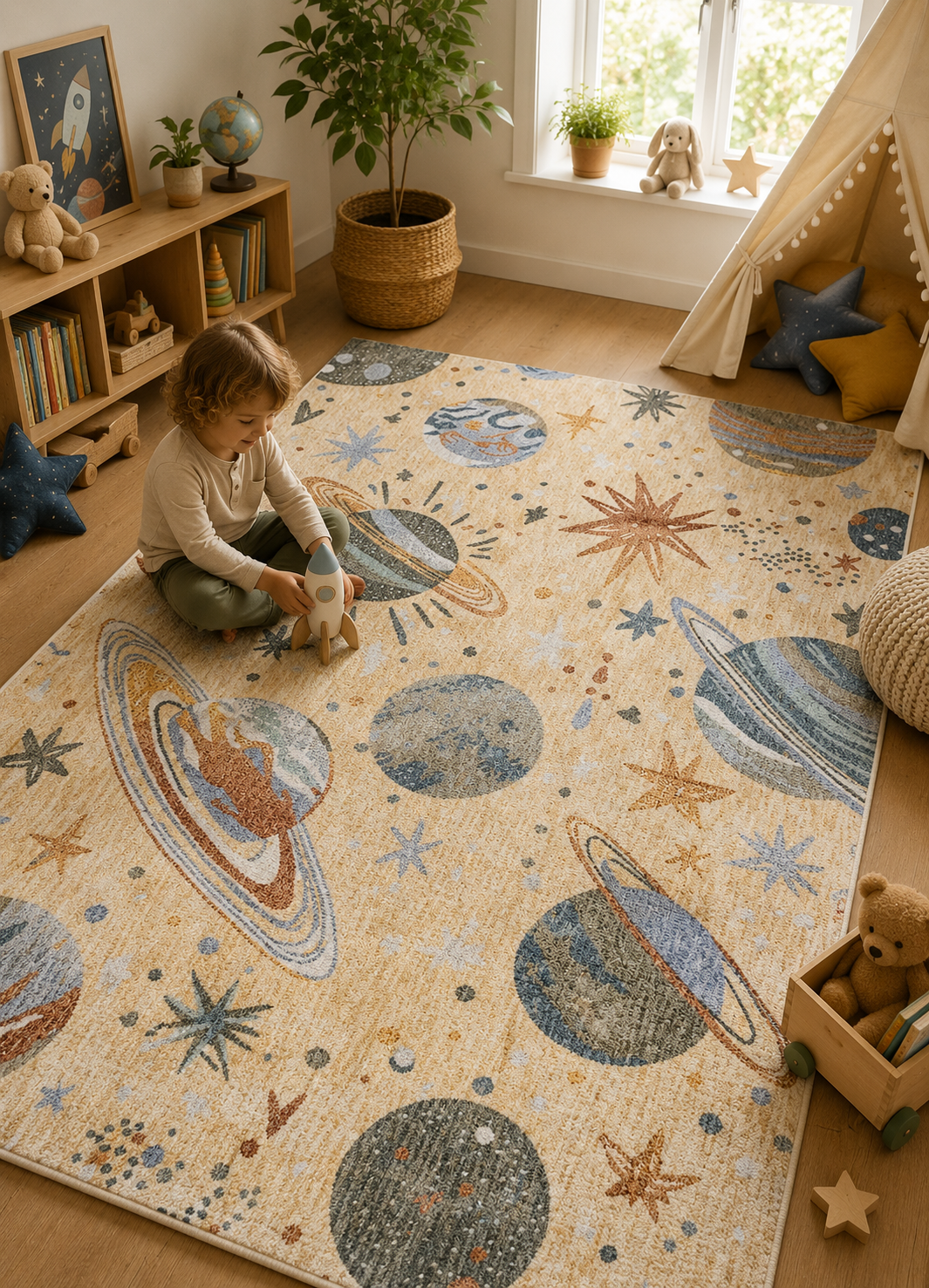 Universe Gold Kids Rug