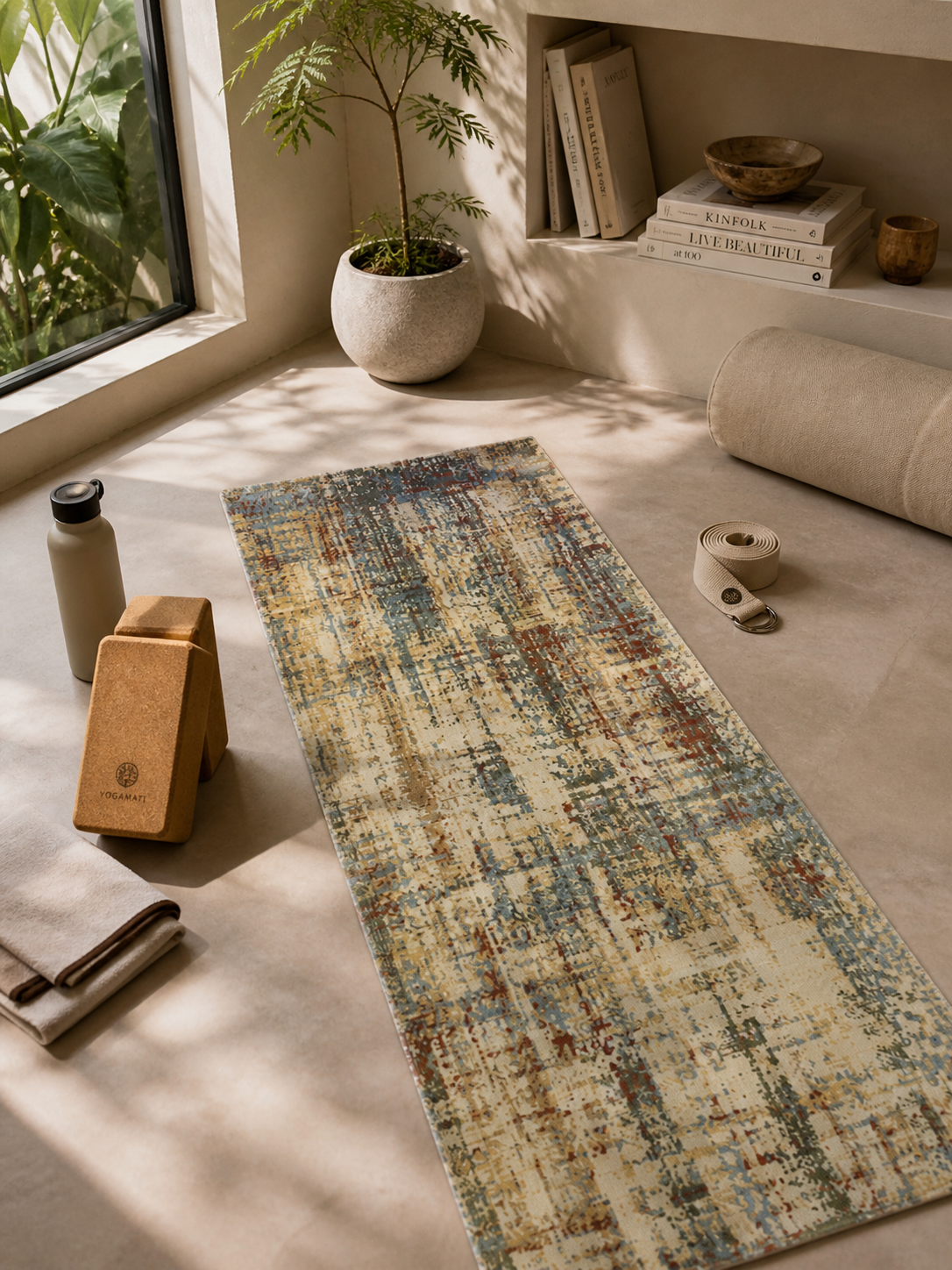 Urban Canvas Flow – Light Blue Yoga Mat