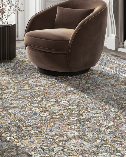 Regal Harmony Rug Olive/Silver (OSM-TM-25)
