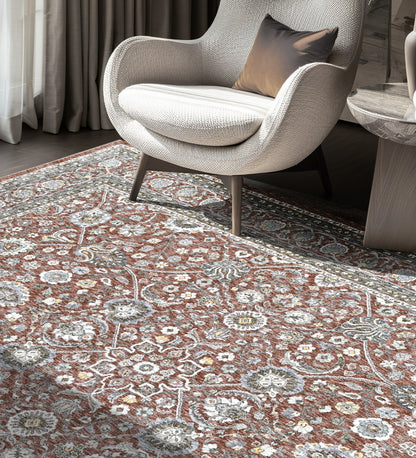 Regal Harmony Rug Rust/Olive (OSM-TM-25)