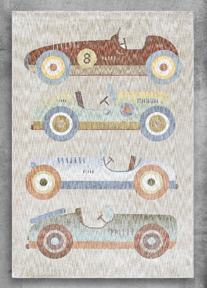 RETROCAR-SAND Kids Rug