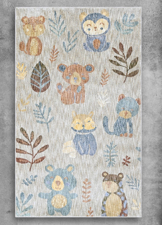 Teddy Sand Multi Kids Rug