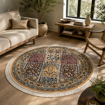 Mehrab Beige Round Rug