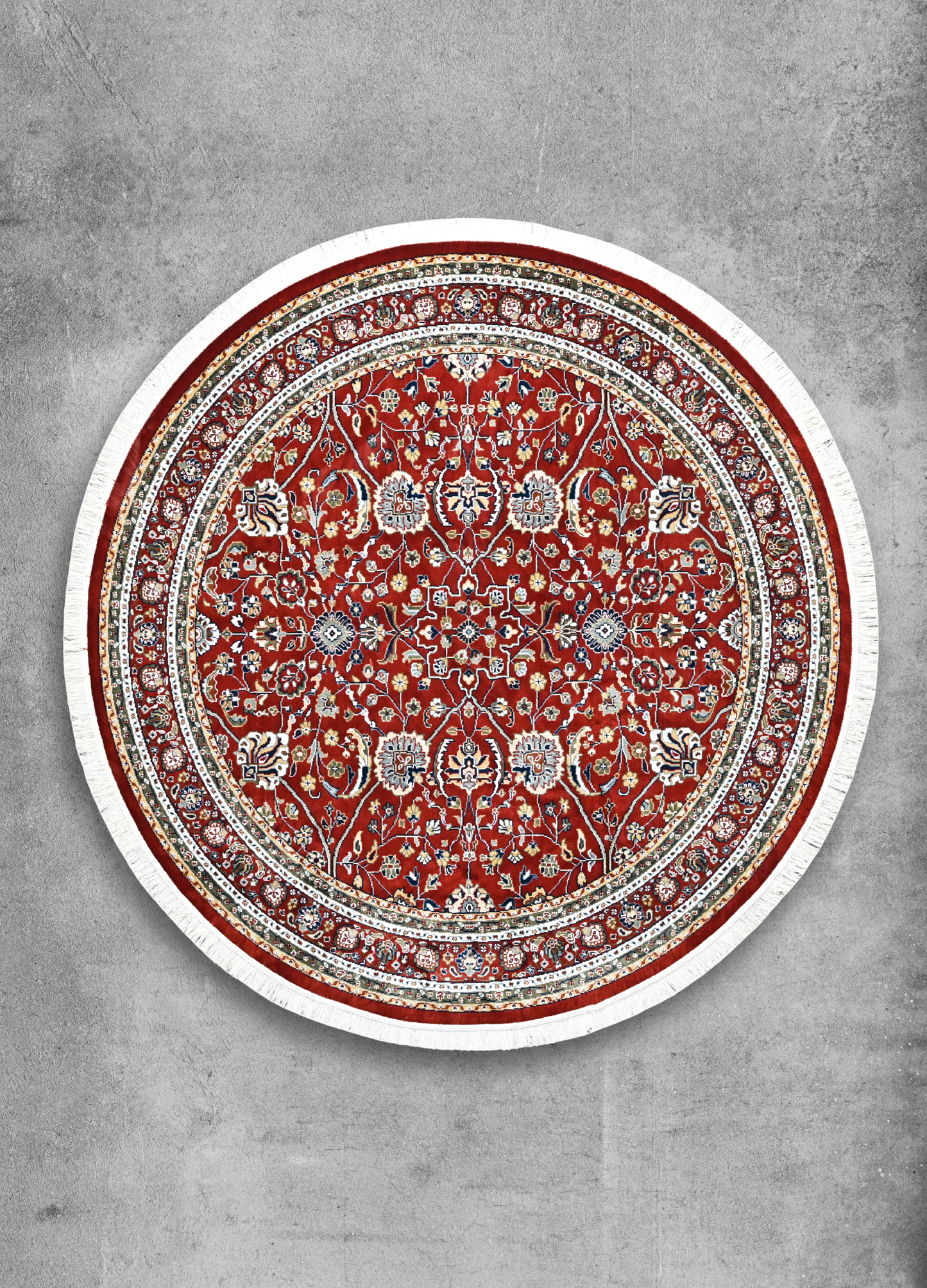 Zarmina Red Round Rug