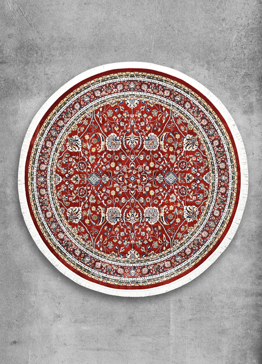 Zarmina Red Round Rug
