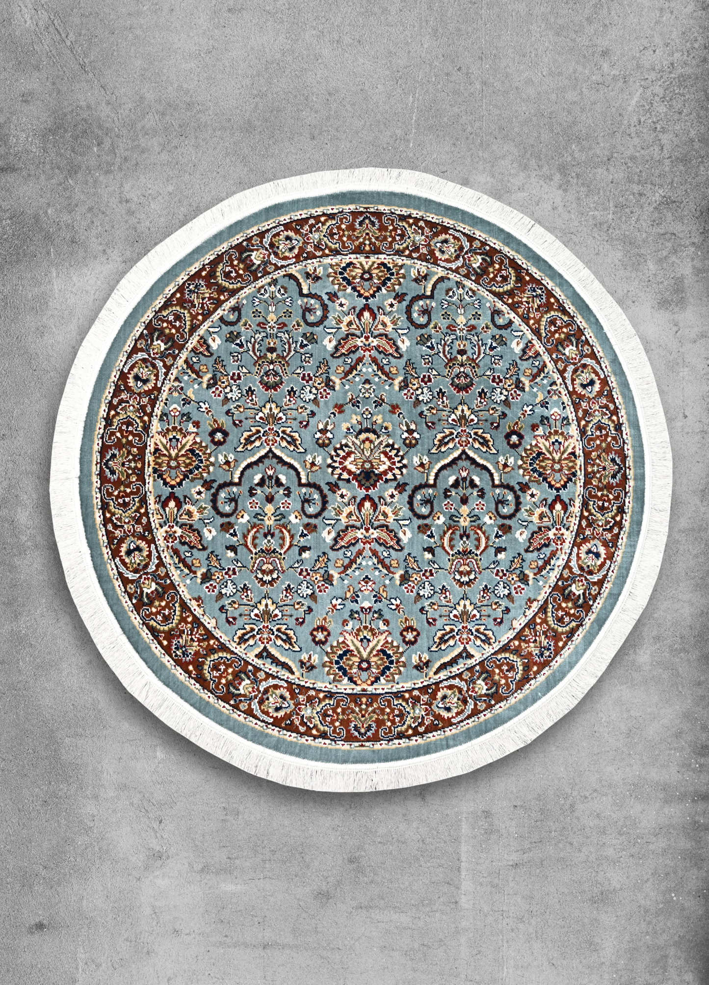 Firdaus Blue Round Rug