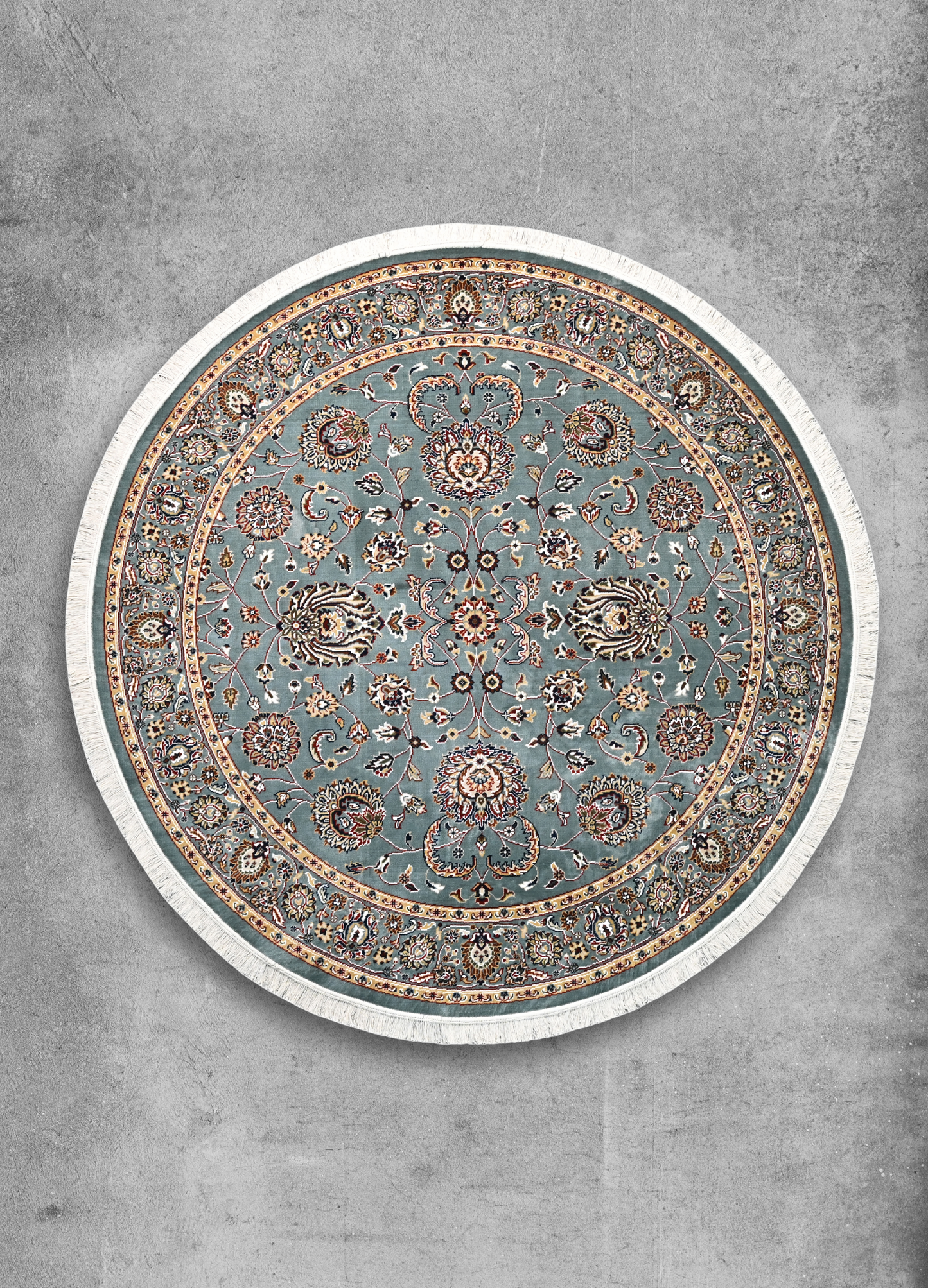 Aab-e-Neel Round Rug