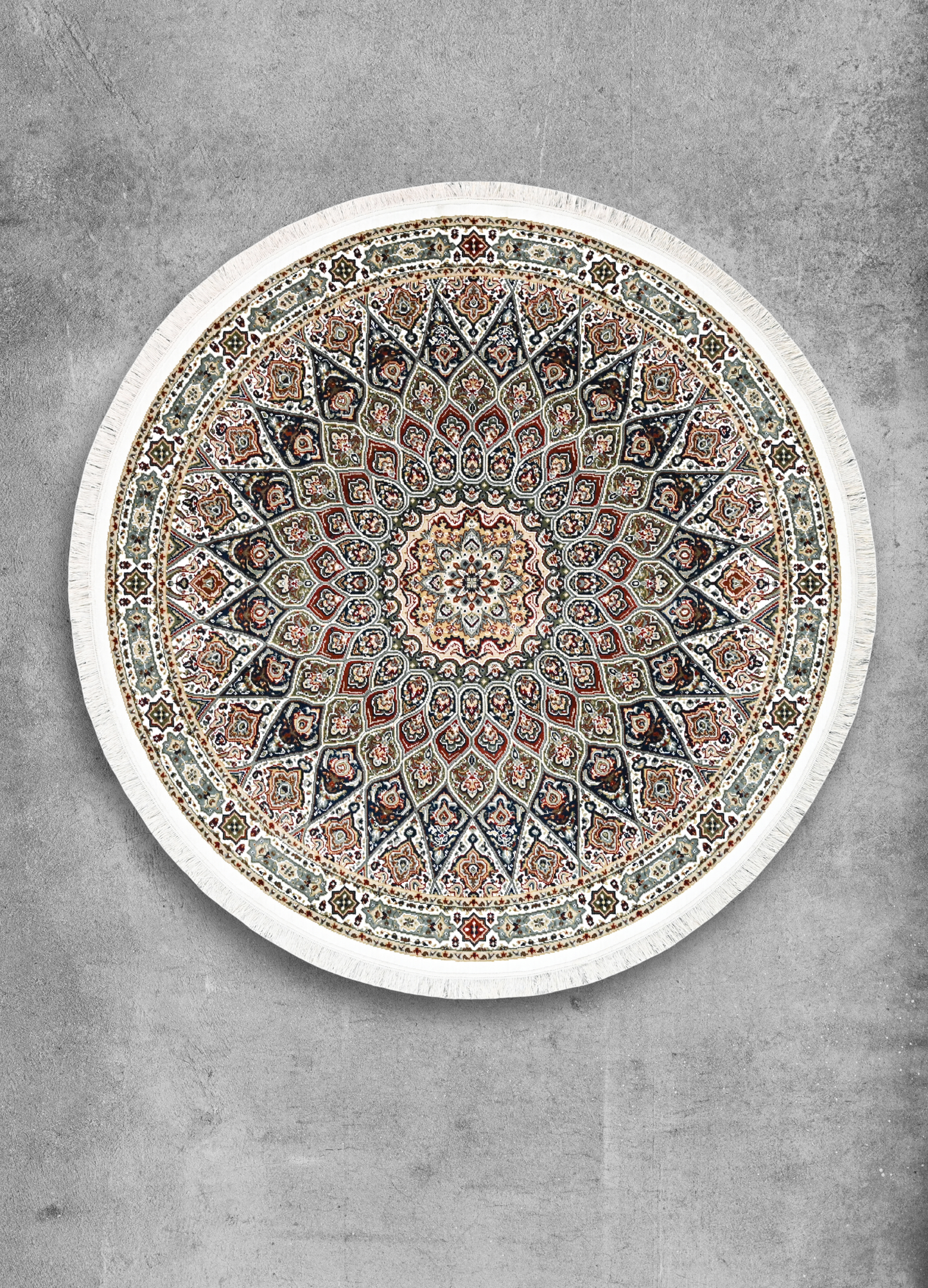 Meherbaan Ivory Round Rug