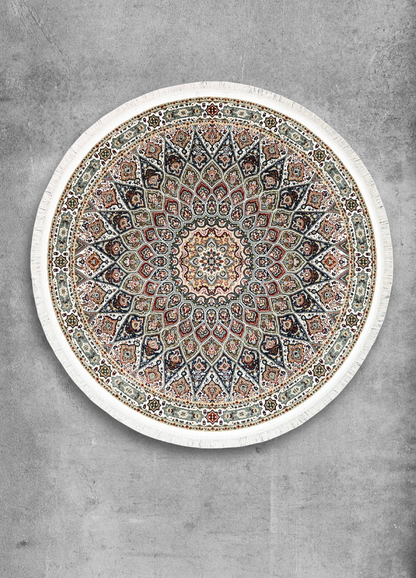 Meherbaan Ivory Round Rug
