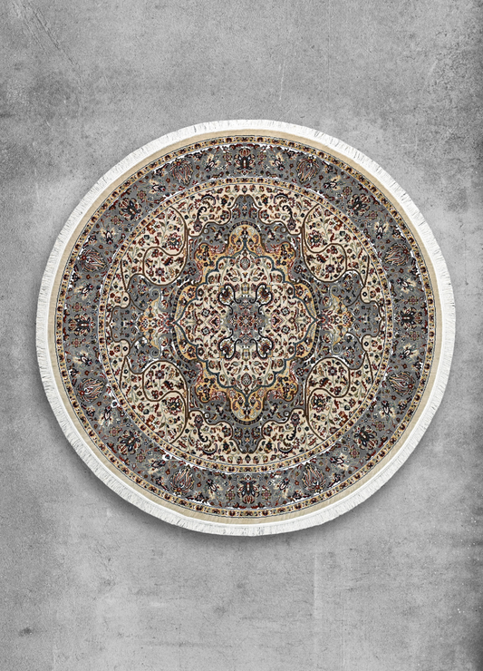 Jahanara Gold Yellow Round Rug
