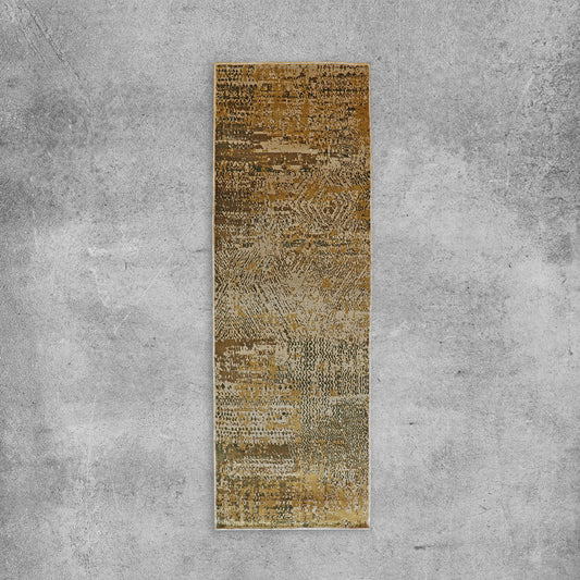 Golden Terrain Flow – Powerloom Yoga Mat