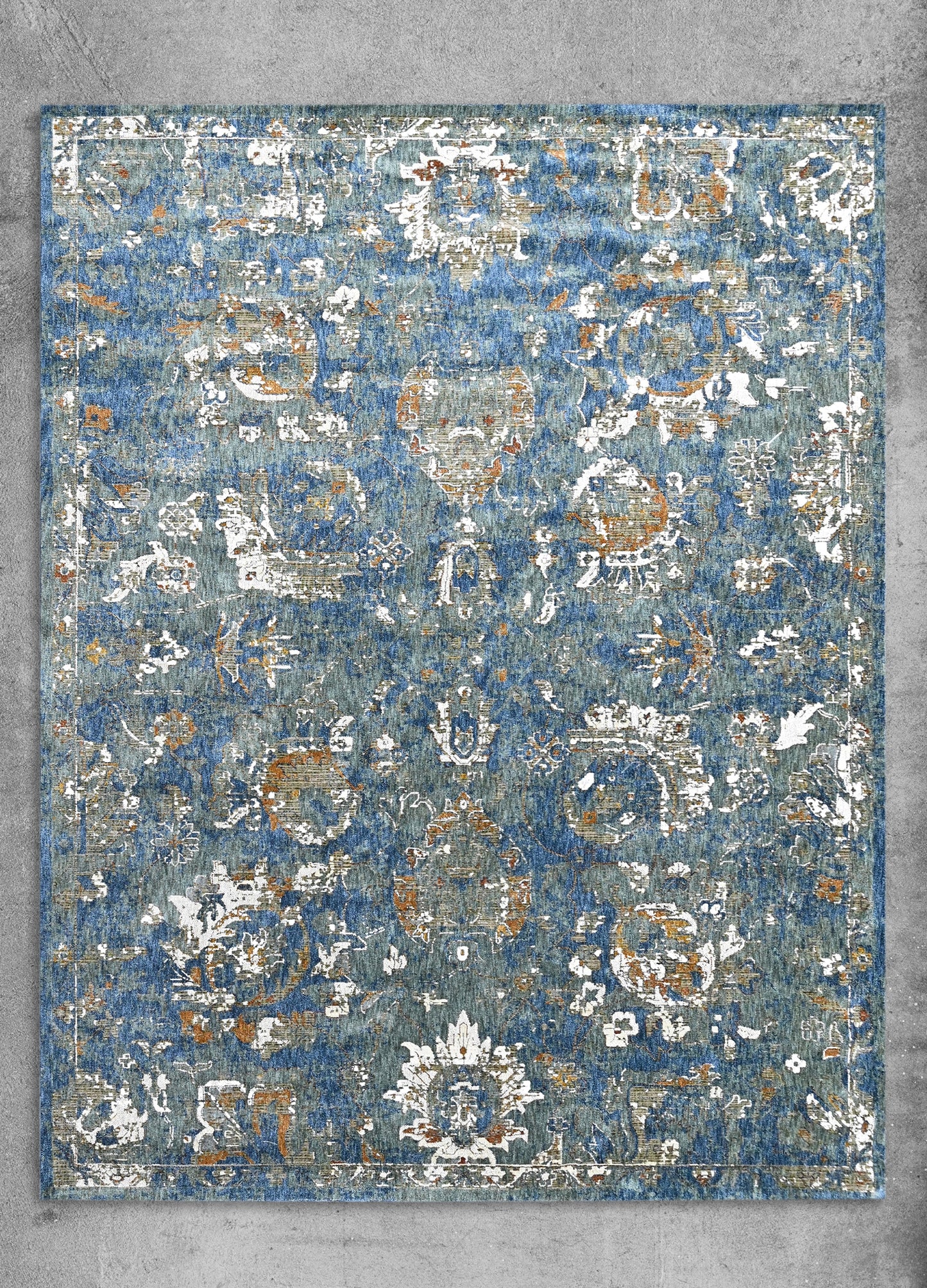 Azure Whispers Powerloom Rug
