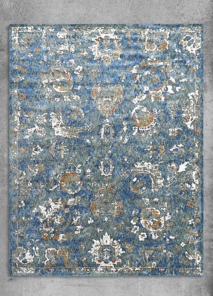 Azure Whispers Powerloom Rug