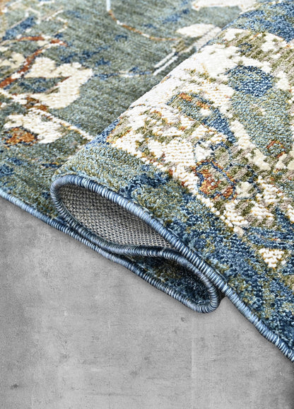 Azure Whispers Powerloom Rug