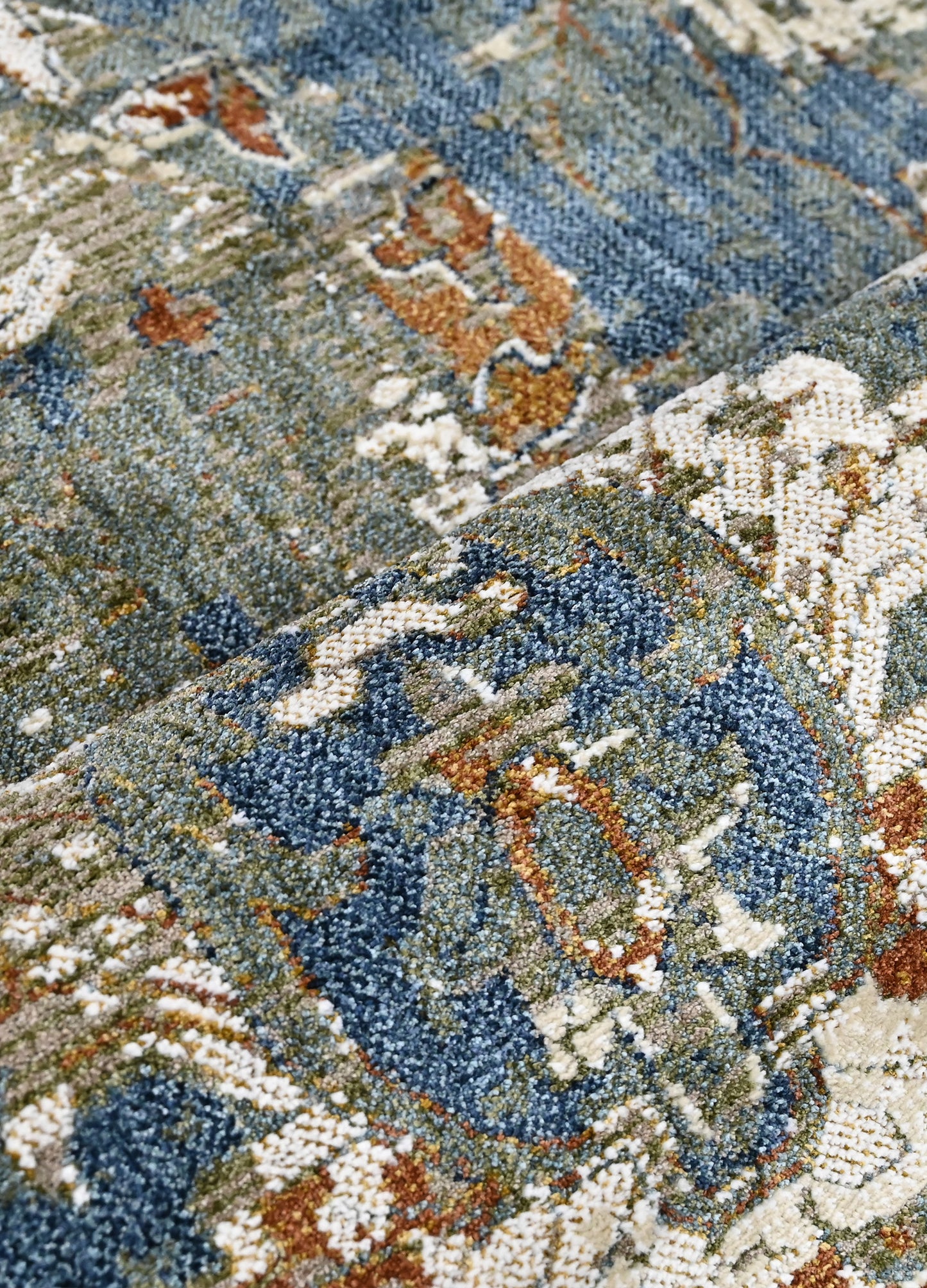 Azure Whispers Powerloom Rug