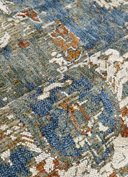 Azure Whispers Powerloom Rug
