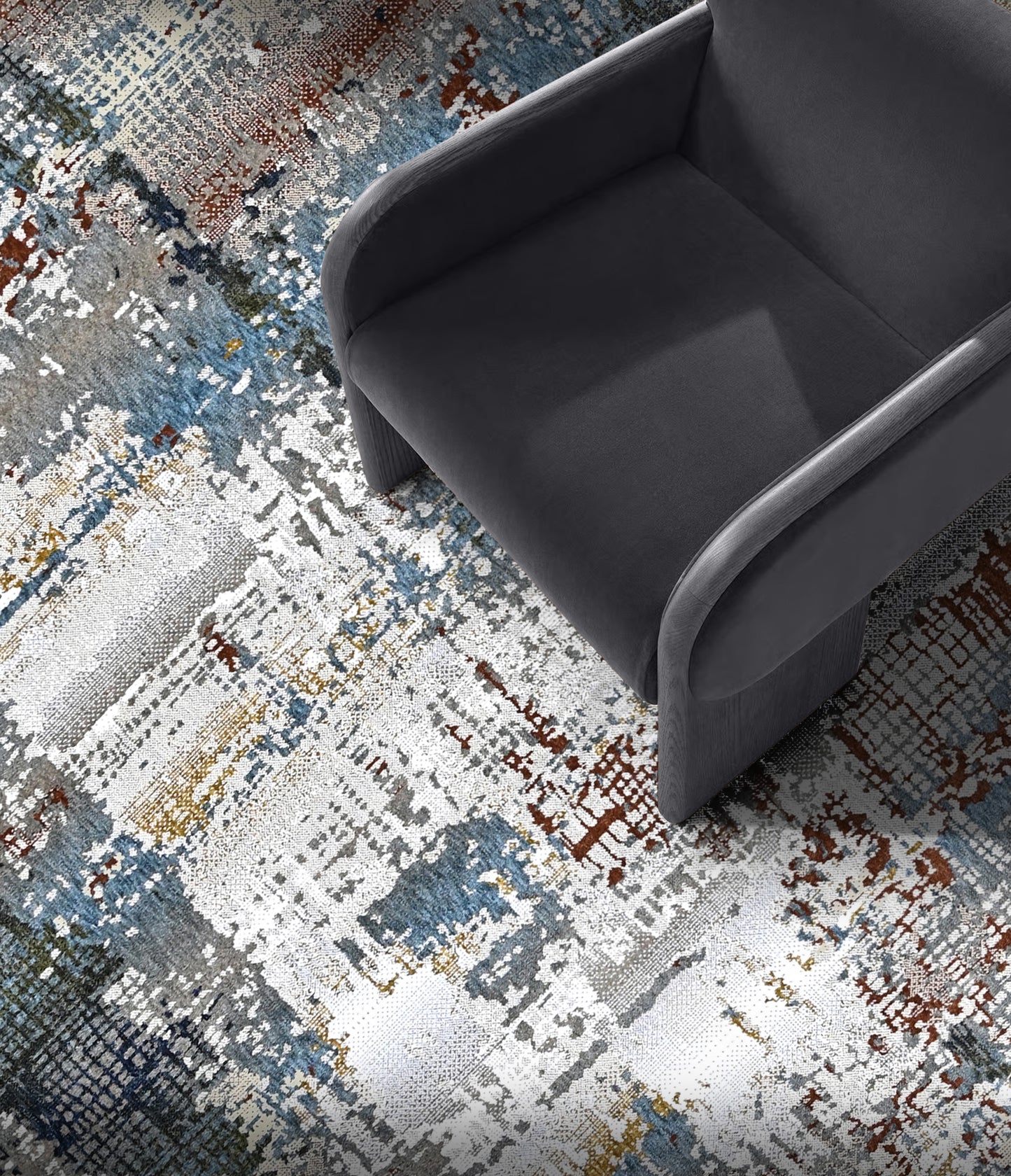 Reykjavik Tide Powerloom Rug (UV-16 8-BLUE)