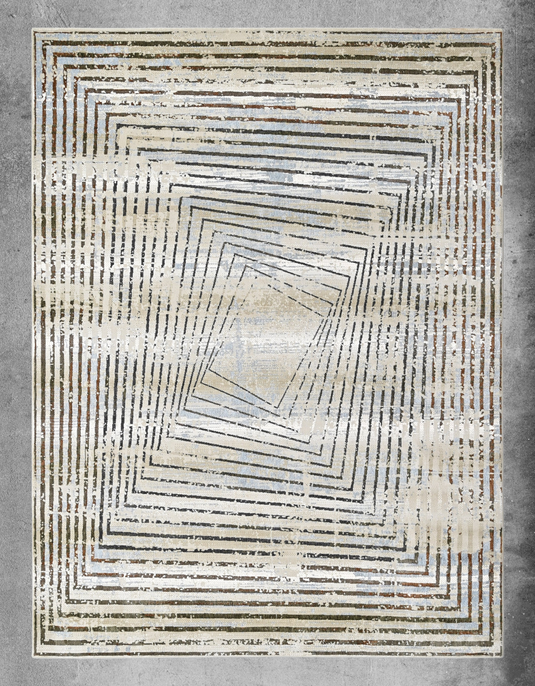 Vortex Ice Powerloom Rug (UV18 Blue)