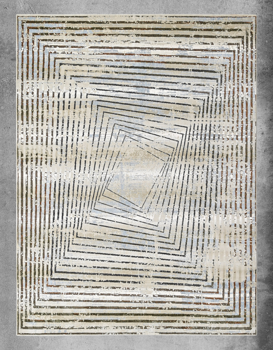 Vortex Ice Powerloom Rug (UV18 Blue)