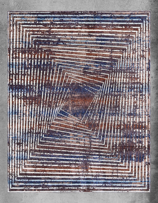 Corsica Current Powerloom Rug (UV-18 8-NAVY)