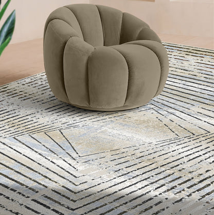 Vortex Ice Powerloom Rug (UV18 Blue)