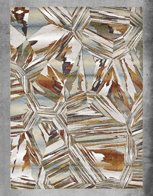 Rust Prism Powerloom Rug (UV19 Rust)