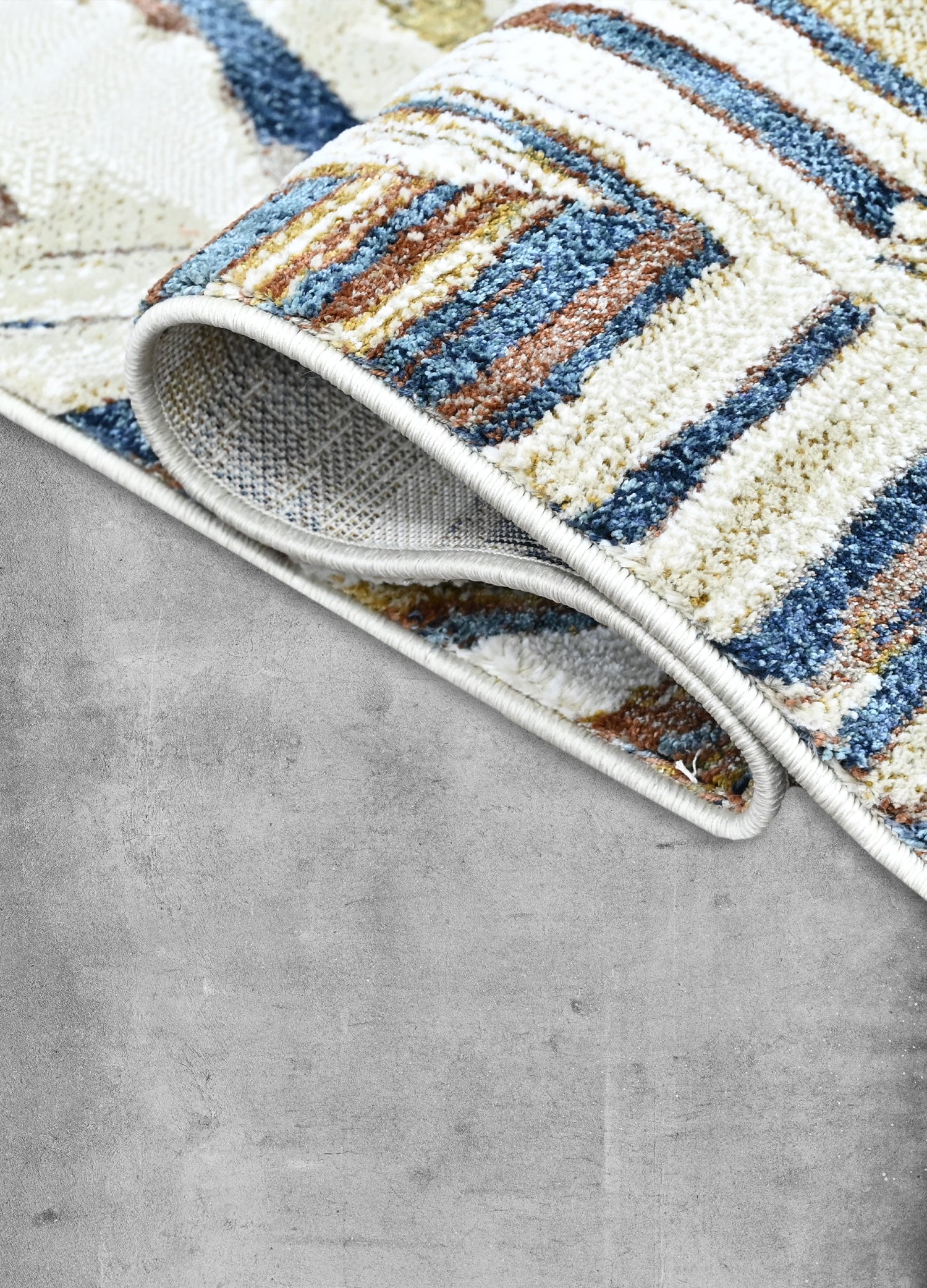 Beige / Blue