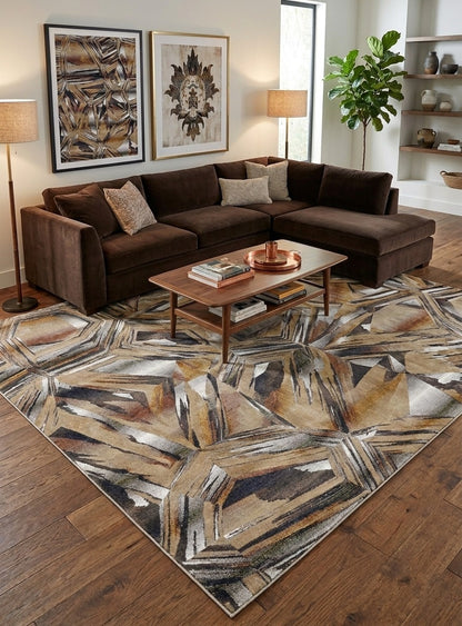 Crystalline Sky Powerloom - Multicolor Rug