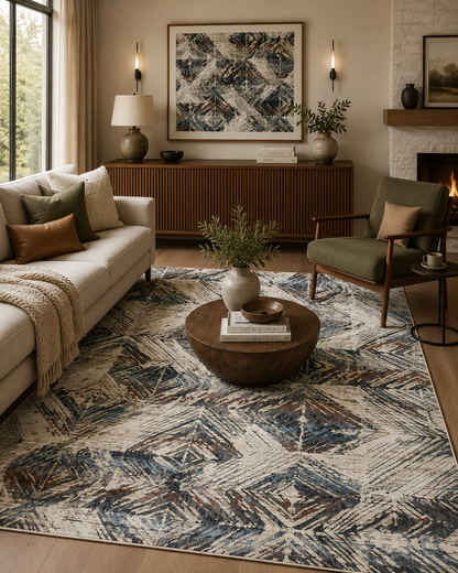Tribal Mirage Powerloom Rug