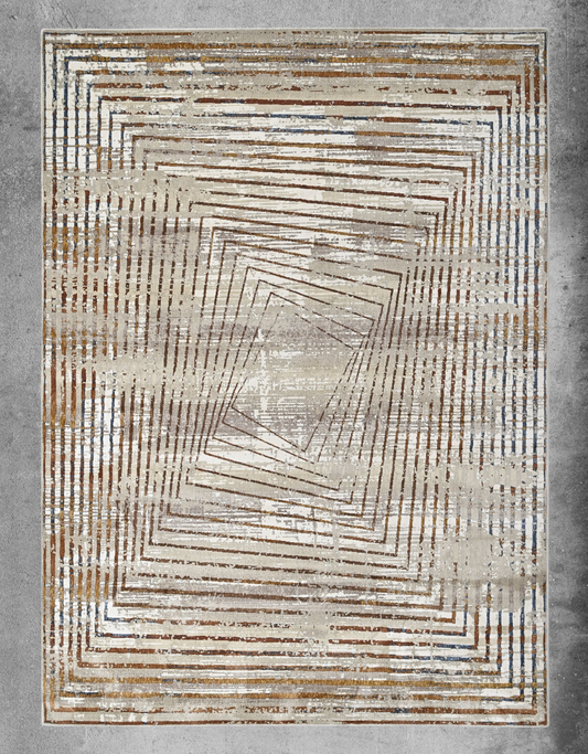 Vortex Ember Powerloom Rug (UV18 Gold)