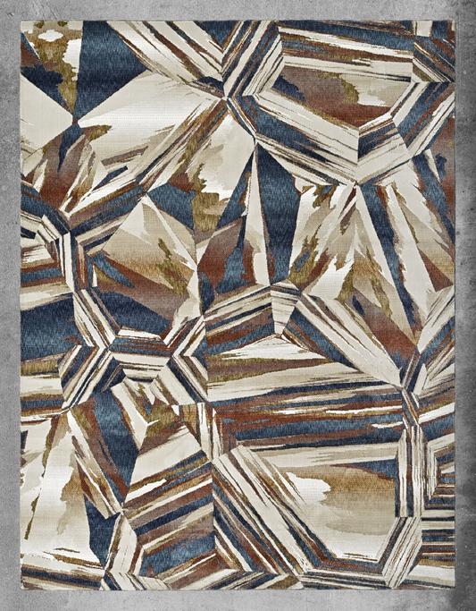 Crystalline Sky Powerloom Rug (UV19 Blue)