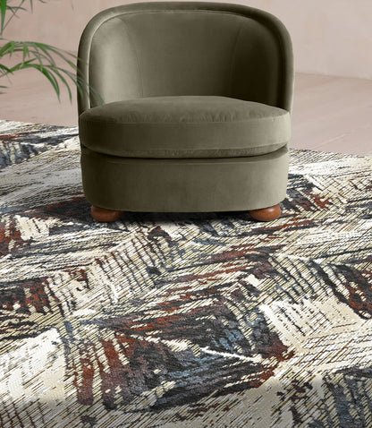 Tribal Mirage Powerloom Rug (UV22 Green)