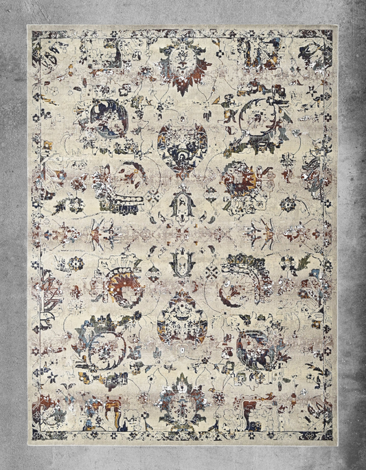 Persian Dusk Powerloom Rug (UV24 Blue)