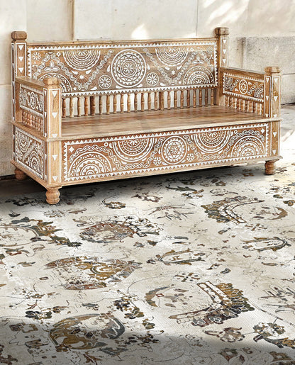 Florentine Relic Powerloom Rug (UV24 Ivory)